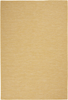 5' x 7' Yellow Power Loom Area Rug