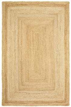 5' x 8' Classic Tan Bordered Area Rug