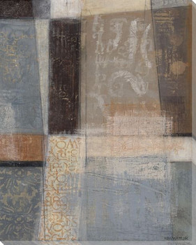 Leather Denim & Suede II Wrapped Canvas Giclee Print Wall Art