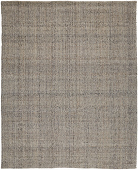 5' x 8' Ivory Tan and Gray Hand Woven Area Rug