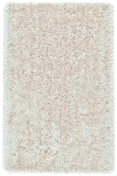 5' x 8' Tan and Taupe Shag Tufted Handmade Stain Resistant Area Rug
