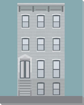 New York Plan 1 Wrapped Canvas Giclee Art Print Wall Art