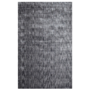 5' x 8' Grey Abstract Handmade Stain Resistant Area Rug