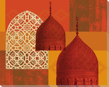 Domes of Marrakesh 3 Wrapped Canvas Giclee Art Print Wall Art