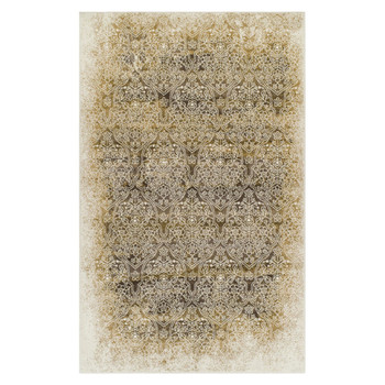 5' x 8' Camel Medallion Stain Resistant Area Rug
