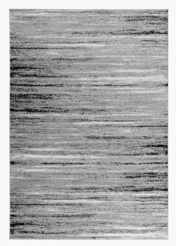 5' x 8' Grey Abstract Rectangle Polypropylene Area Rug