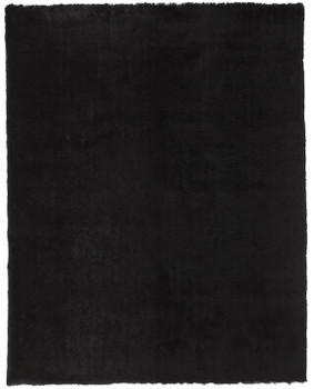 5' x 8' Black Shag Tufted Handmade Area Rug