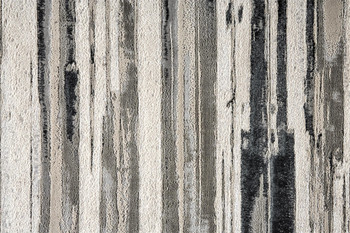 5' x 8' Silver Gray and Black Abstract Stain Resistant Area Rug