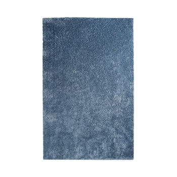 5' x 8' Blue Shag Stain Resistant Area Rug