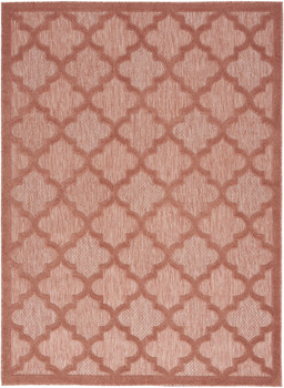 6' x 9' Orange Geometric Flat Weave Area Rug