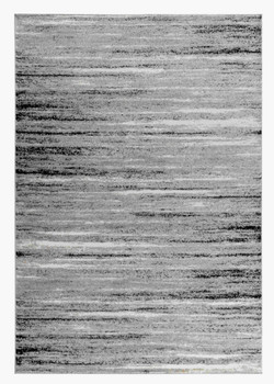 7' x 10' Grey Abstract Polypropylene Area Rug