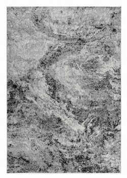 7' x 10' Grey Abstract Area Rug