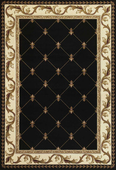 7' x 10' Polypropylene Black Area Rug