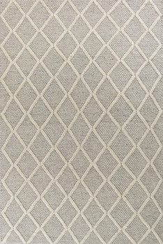 7' x 9' Wool Grey Area Rug