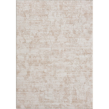8' x 10' Beige Abstract Rectangle Polyester Area Rug