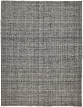 8' x 10' Gray and Ivory Hand Woven Area Rug