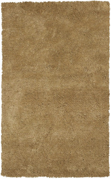 8' x 11' Gold Indoor Shag Rug