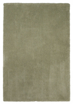 8' x 11' Solid Color Sage Green Shag Area Rug