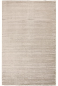 8' x 11' Ivory and Taupe Hand Woven Distressed Area Rug