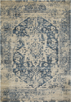 8' x 11' Ivory Oriental Dhurrie Polypropylene Area Rug