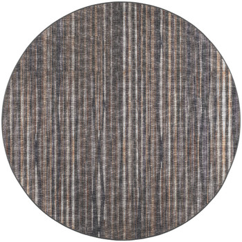 6' Brown Round Ombre Tufted Handmade Polyester Area Rug
