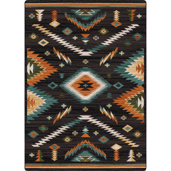 8' x 11' Interlaced Horizon Gem Rectangle Nylon Area Rug