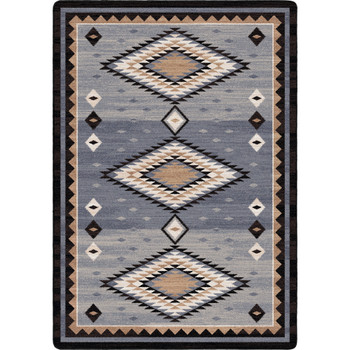 5' x 8' Interwoven Old Wools Rectangle Nylon Area Rug