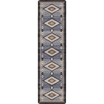 2' x 8' Interwoven Old Wools Rectangle Runner Nylon Area Rug
