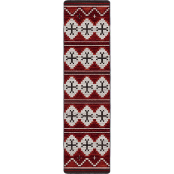 2' x 8' Pathways Red Rectangle Runner Nylon Area Rug