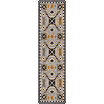 2' x 8' Rain Giver Obsidian Rectangle Runner Nylon Area Rug