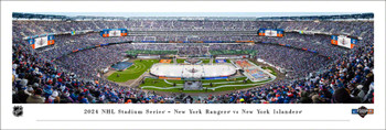 2024 NHL Stadium Series New York Rangers vs New York Islanders Panoramic Art Print