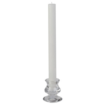 10" White Taper Candles, Set of 12