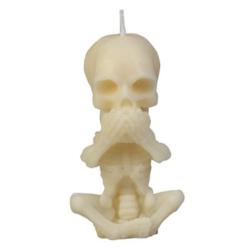 Skeleton Speak No Evil Candles, Set of 6