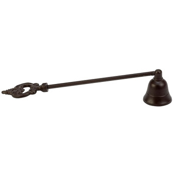 Rustic Antique Brown Metal Candle Snuffers, Set of 6
