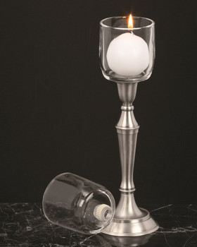 3.75"H Glass Votive Candle Holders with Peg, Set of 4