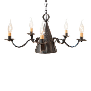 Small Sturbridge Chandelier in Kettle Black