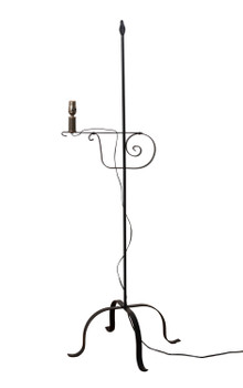 Wrought Iron Floor Lamp with Flame Tip
