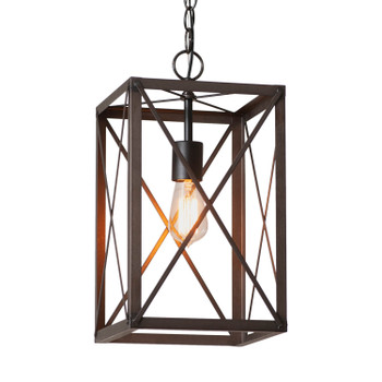 Metal Square Crossbar Pendant Light