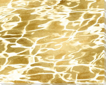 Golden Ripples I Wrapped Canvas Giclee Art Print Wall Art