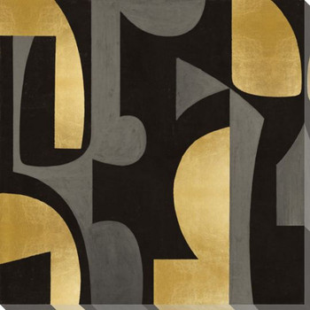 Mid Century Abstract III Wrapped Canvas Giclee Art Print Wall Art