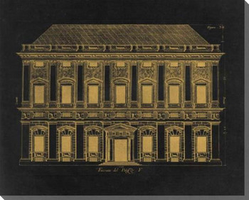 Palazzo F Wrapped Canvas Giclee Art Print Wall Art