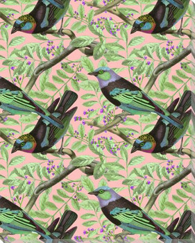 Birds Repeats 1 Wrapped Canvas Giclee Art Print Wall Art