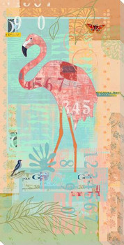 Shore Birds 1 Flamingo Wrapped Canvas Giclee Art Print Wall Art
