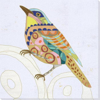 Six Birds 4 Wrapped Canvas Giclee Art Print Wall Art