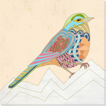 Six Birds 5 Wrapped Canvas Giclee Art Print Wall Art