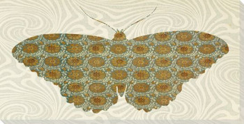 Butterfly Silhouette Wrapped Canvas Giclee Art Print Wall Art