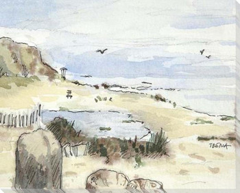 Corona Del Mar Wrapped Canvas Giclee Art Print Wall Art