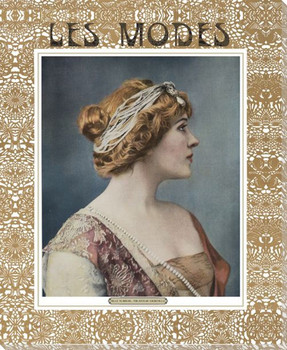 Les Modes 2 Wrapped Canvas Giclee Art Print Wall Art