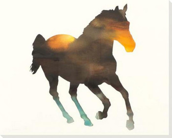 Gallop Horse Wrapped Canvas Giclee Art Print Wall Art