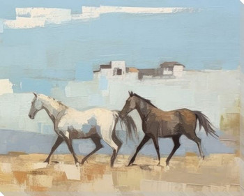 Wild Horses 2 Wrapped Canvas Giclee Art Print Wall Art